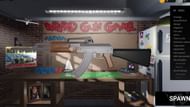 The customization hub is where you fuse weapons (Image via Roblox)